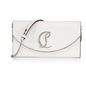 CHRISTIAN LOUBITOUN Loubi54 Leather Wallet on a Chain NWT